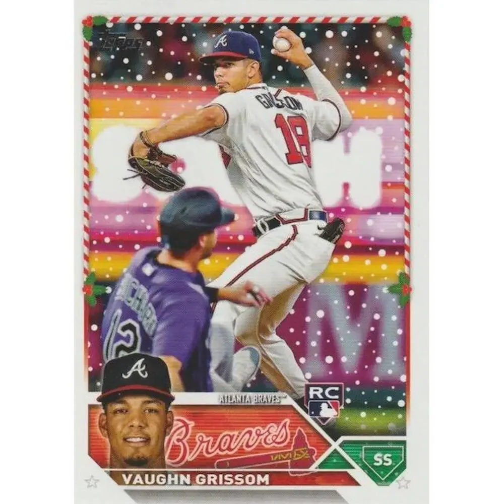 2023 Topps Holiday Vaughn Grissom RC H107 Atlanta Braves